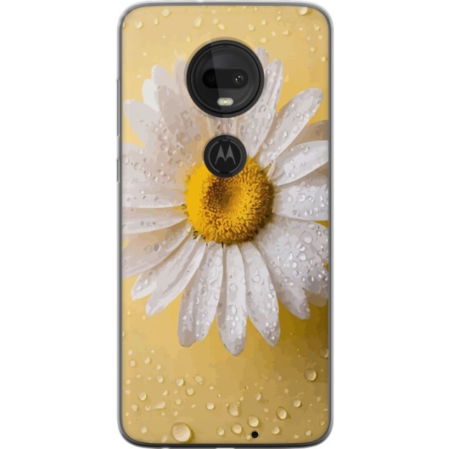Mobildeksel til Motorola Moto G7  med Porselensblomst motiv