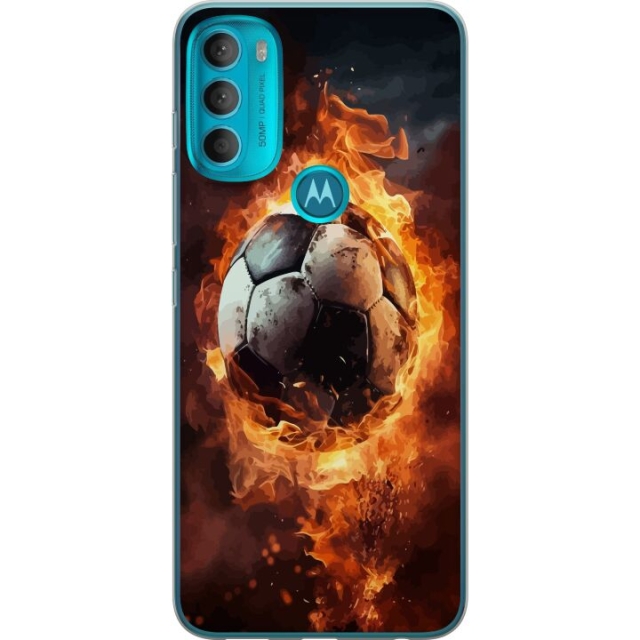 Mobildeksel til Motorola Moto G71 5G med Fotball motiv