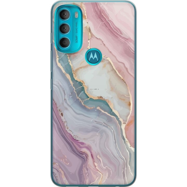 Mobildeksel til Motorola Moto G71 5G med Marmor motiv