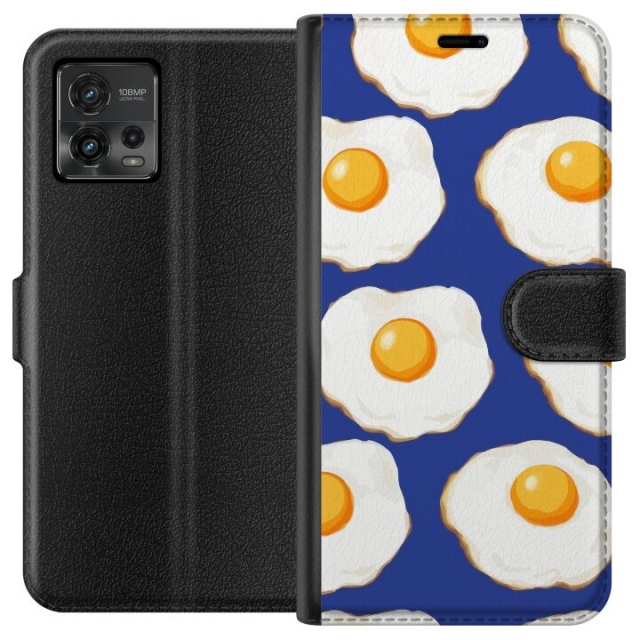 Lommeboketui til Motorola Moto G72 med Stekte egg motiv