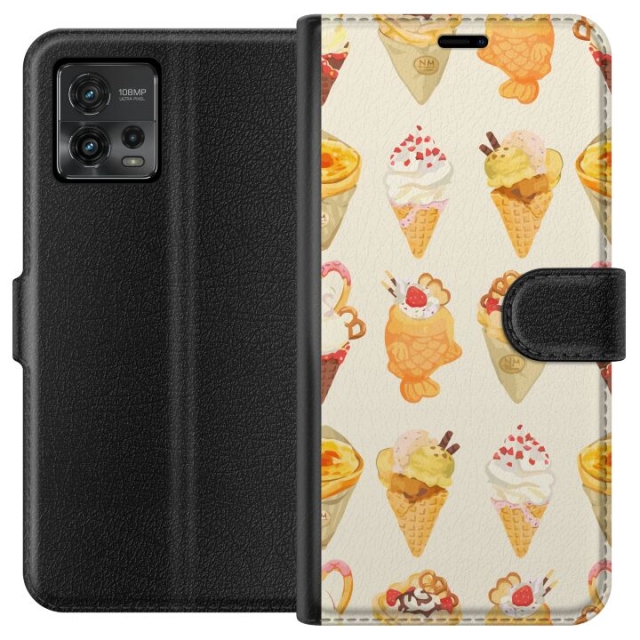 Lommeboketui til Motorola Moto G72 med Glassig motiv