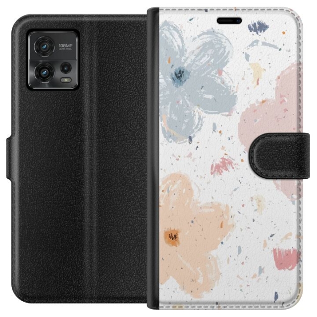 Lommeboketui til Motorola Moto G72 med Blomster motiv