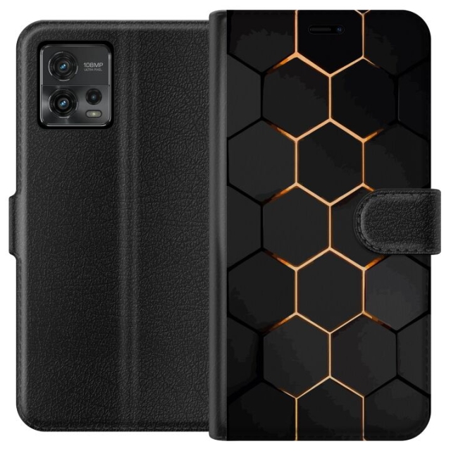 Lommeboketui til Motorola Moto G72 med Luksuriøst Mønster motiv