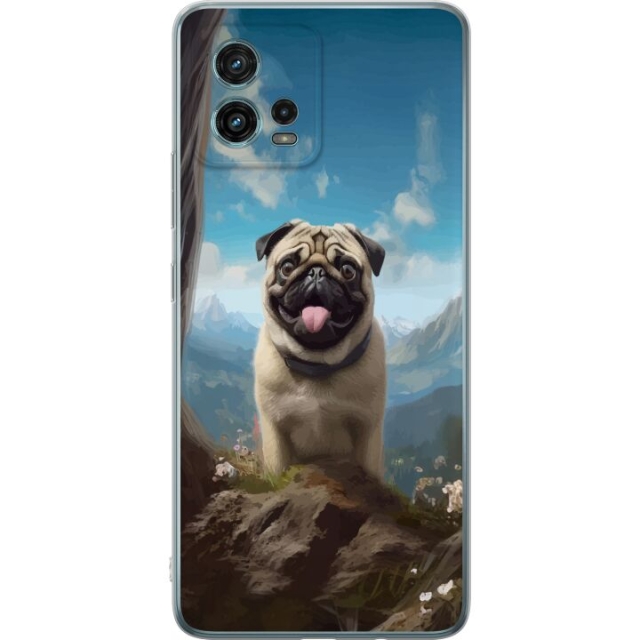 Mobildeksel til Motorola Moto G72 med Glad Hund motiv