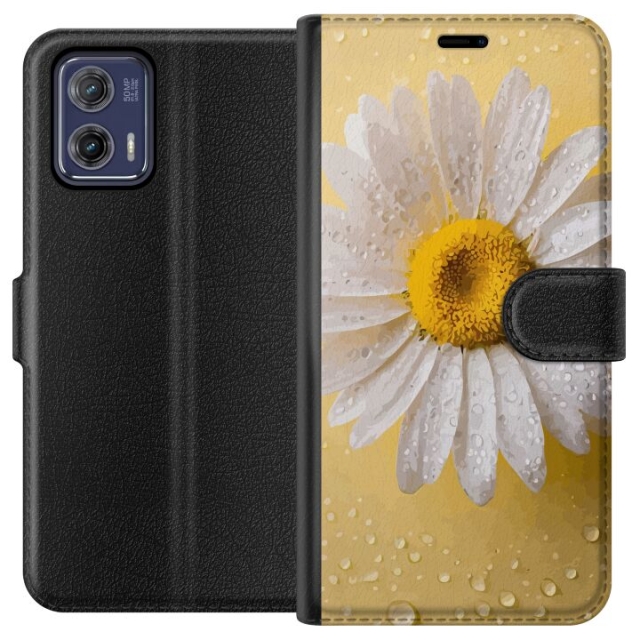 Lommeboketui til Motorola Moto G73 med Porselensblomst motiv