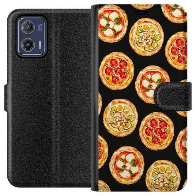 Lommeboketui til Motorola Moto G73 med Pizza motiv