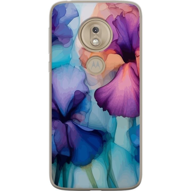 Mobildeksel til Motorola Moto G7 Play med Magiske blomster motiv
