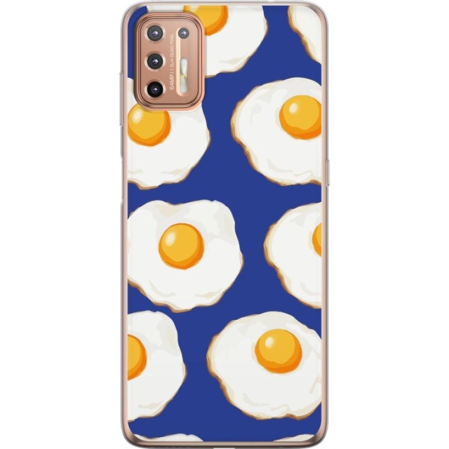 Mobildeksel til Motorola Moto G9 Plus med Stekte egg motiv