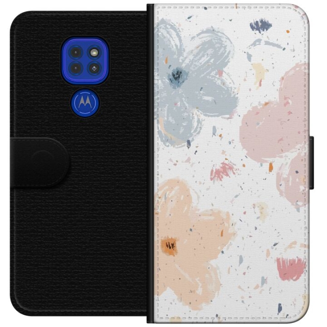 Lommeboketui til Motorola Moto G9 Play med Blomster motiv