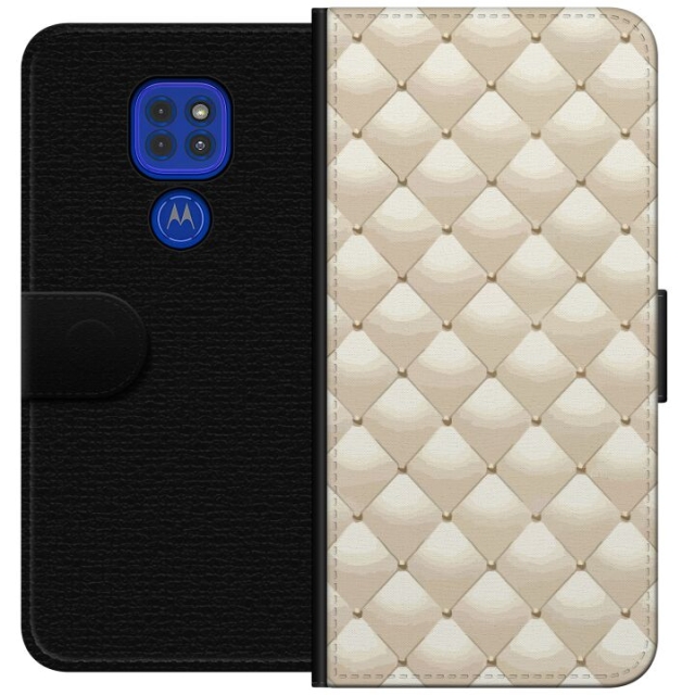 Lommeboketui til Motorola Moto G9 Play med Gullglans motiv