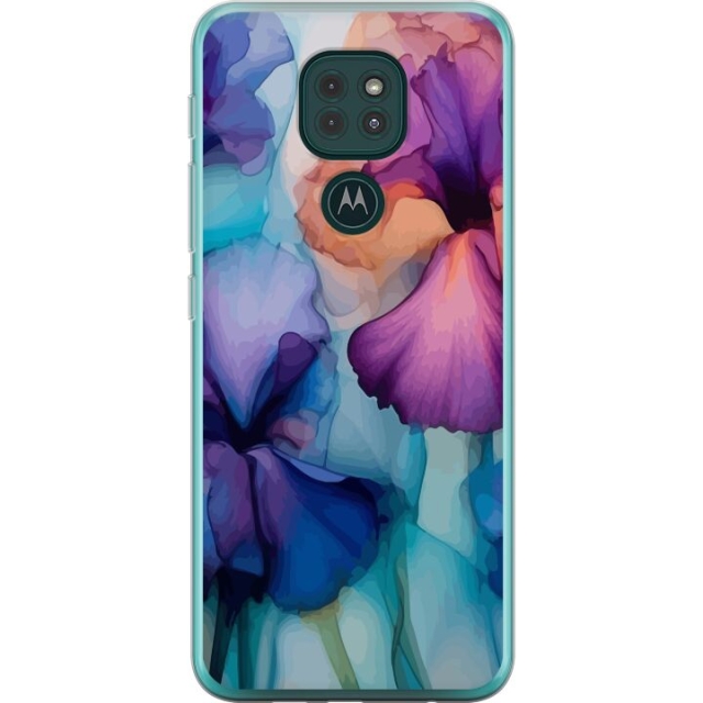 Mobildeksel til Motorola Moto G9 Play med Magiske blomster motiv