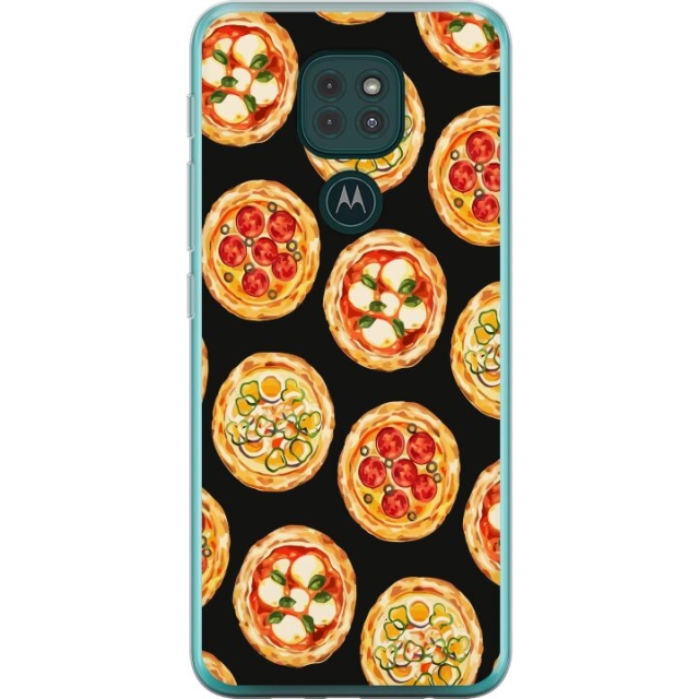 Mobildeksel til Motorola Moto G9 Play med Pizza motiv