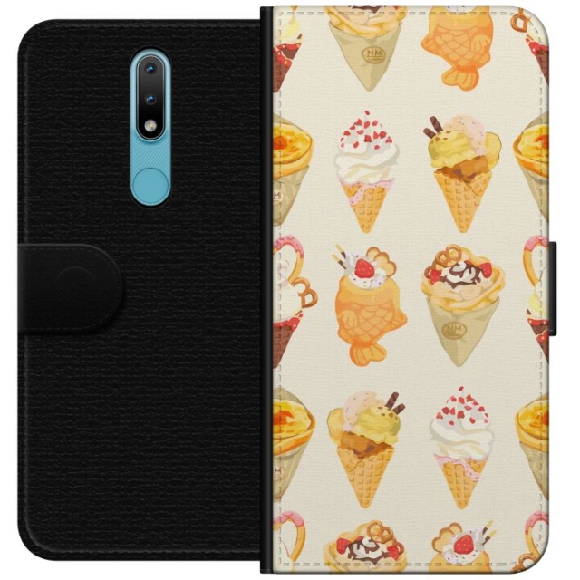 Lommeboketui til Nokia 2.4 med Glassig motiv