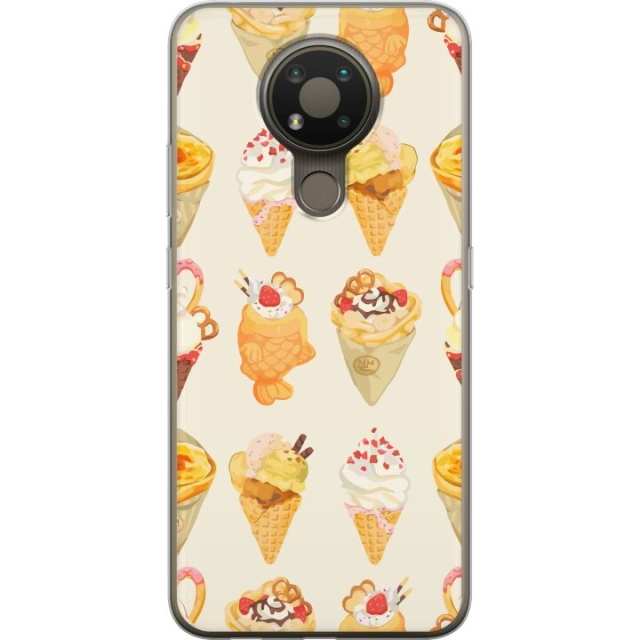 Mobildeksel til Nokia 3.4 med Glassig motiv