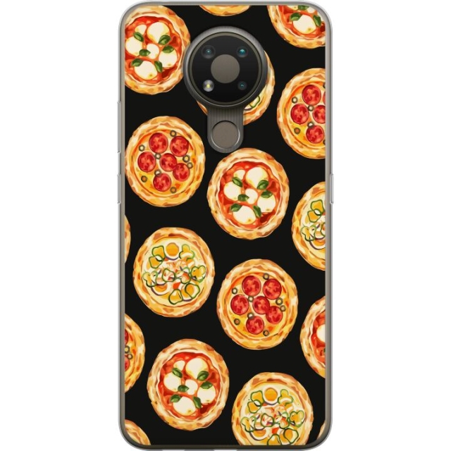 Mobildeksel til Nokia 3.4 med Pizza motiv