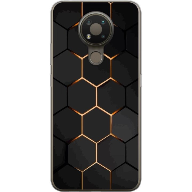 Mobildeksel til Nokia 3.4 med Luksuriøst Mønster motiv