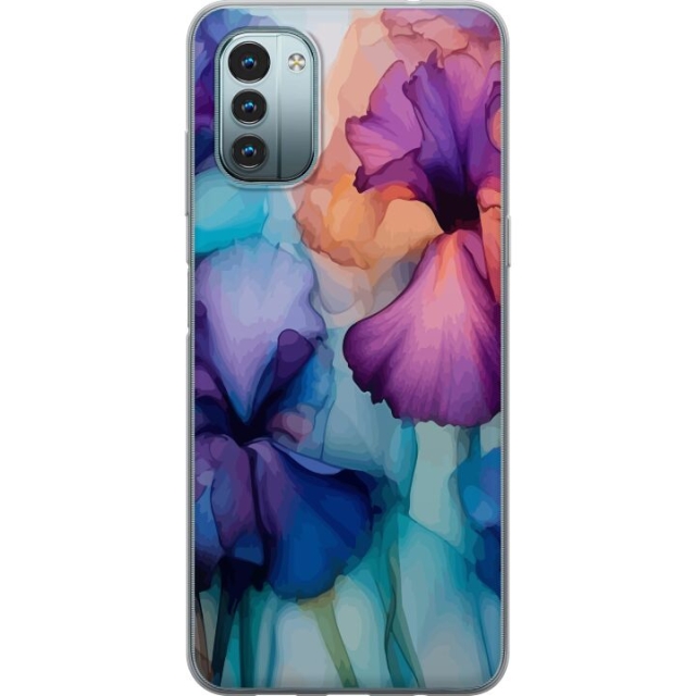 Mobildeksel til Nokia G11 med Magiske blomster motiv