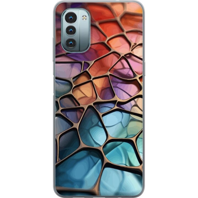 Mobildeksel til Nokia G11 med Metalliskt mønster motiv