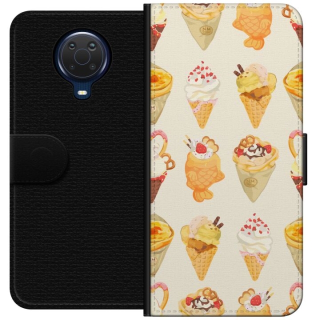 Lommeboketui til Nokia G20 med Glassig motiv