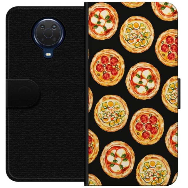 Lommeboketui til Nokia G20 med Pizza motiv