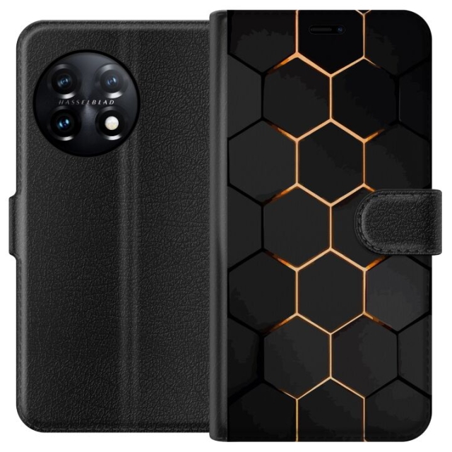 Lommeboketui til OnePlus 11 med Luksuriøst Mønster motiv