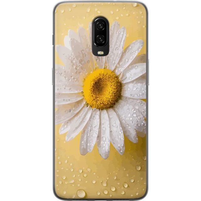 Mobildeksel til OnePlus 6T med Porselensblomst motiv