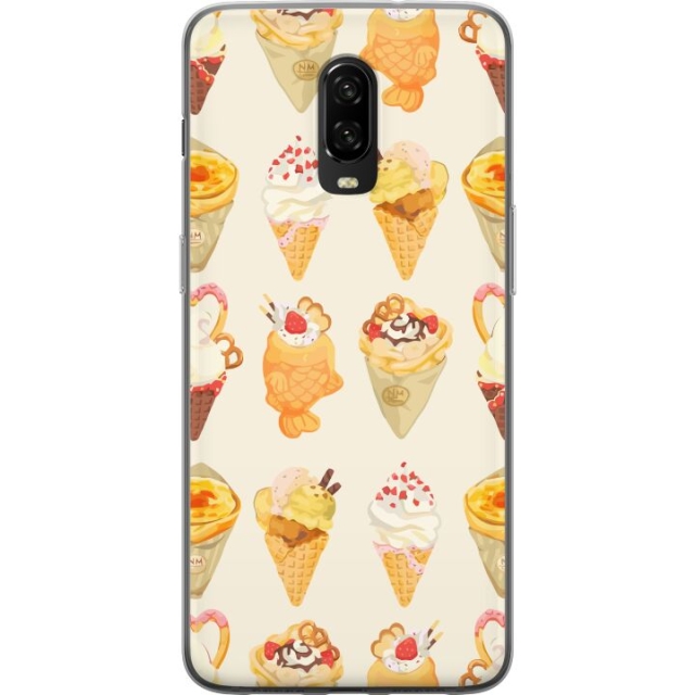 Mobildeksel til OnePlus 6T med Glassig motiv