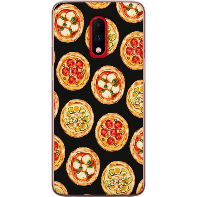 Mobildeksel til OnePlus 7 med Pizza motiv