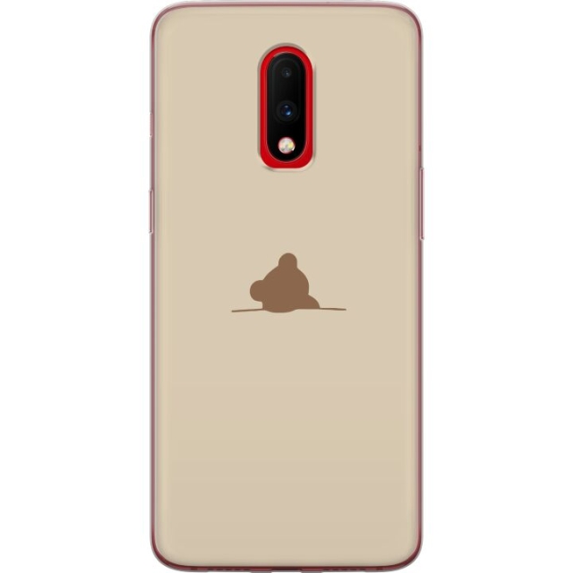 Mobildeksel til OnePlus 7 med Nalle motiv