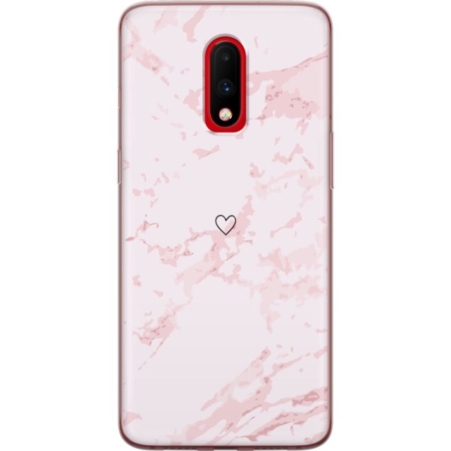 Mobildeksel til OnePlus 7 med Rosa Hjerte motiv