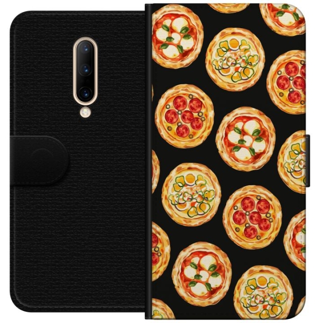 Lommeboketui til OnePlus 7 Pro med Pizza motiv