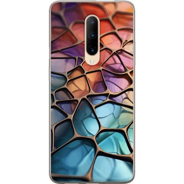Mobildeksel til OnePlus 7 Pro med Metalliskt mønster motiv
