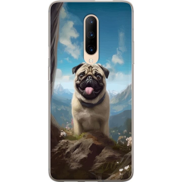 Mobildeksel til OnePlus 7 Pro med Glad Hund motiv