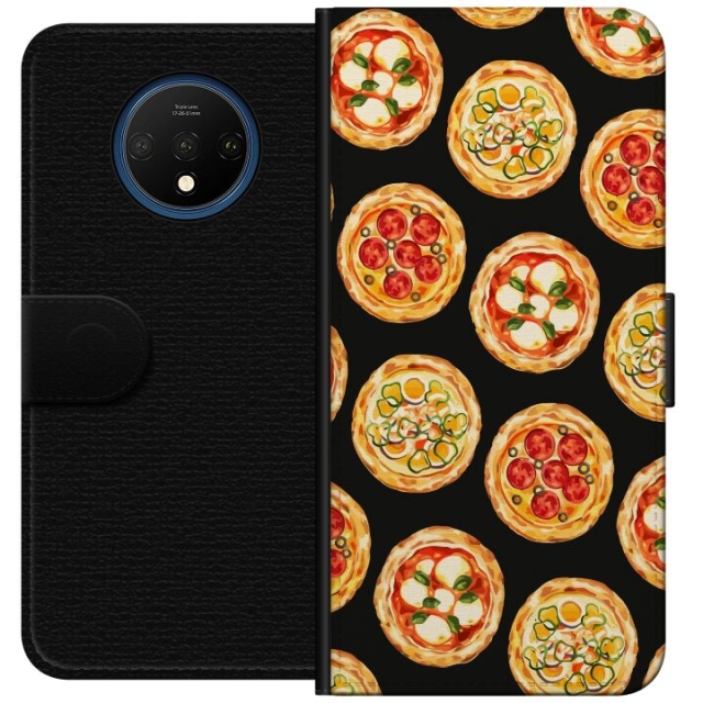 Lommeboketui til OnePlus 7T med Pizza motiv