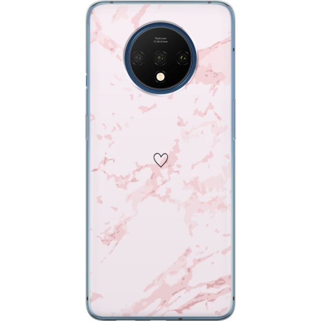Mobildeksel til OnePlus 7T med Rosa Hjerte motiv