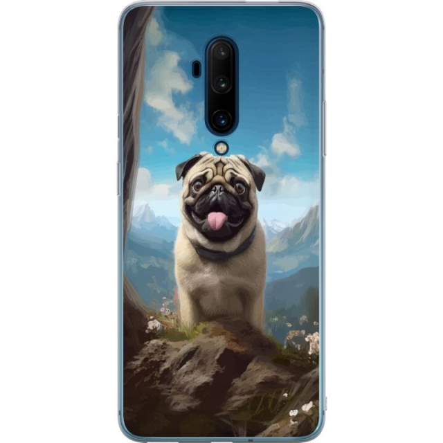 Mobildeksel til OnePlus 7T Pro med Glad Hund motiv