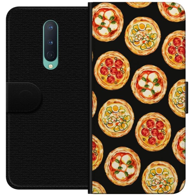 Lommeboketui til OnePlus 8 med Pizza motiv