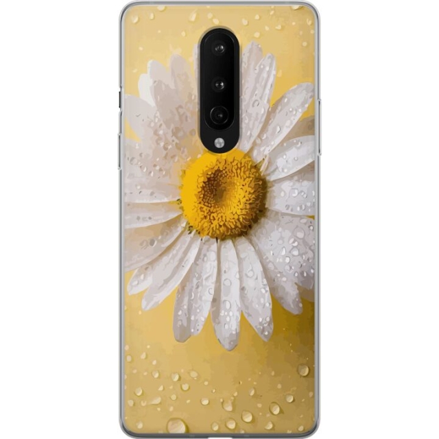 Mobildeksel til OnePlus 8 med Porselensblomst motiv