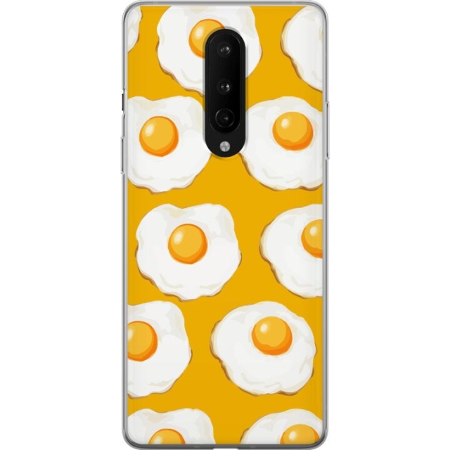 Mobildeksel til OnePlus 8 med Stekt egg motiv