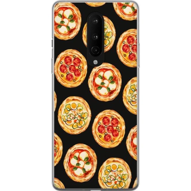 Mobildeksel til OnePlus 8 med Pizza motiv