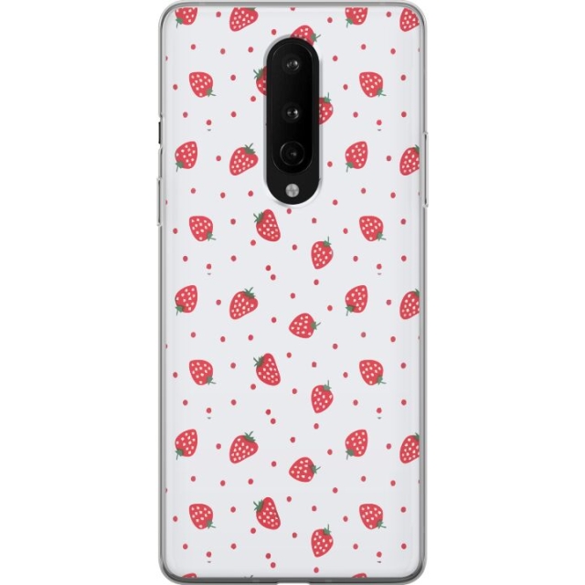 Mobildeksel til OnePlus 8 med Jordbær motiv