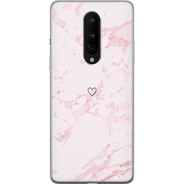 Mobildeksel til OnePlus 8 med Rosa Hjerte motiv