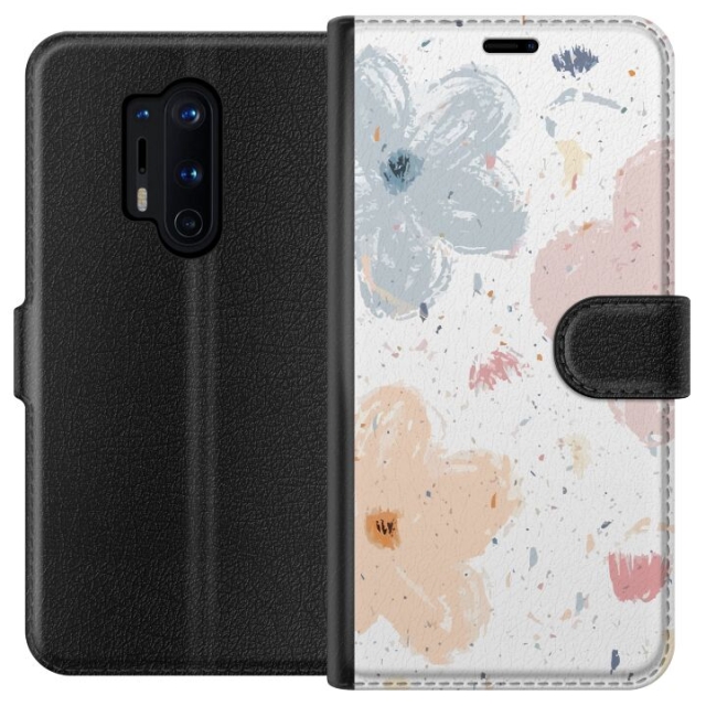 Lommeboketui til OnePlus 8 Pro med Blomster motiv