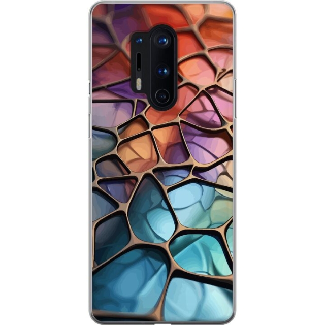 Mobildeksel til OnePlus 8 Pro med Metalliskt mønster motiv