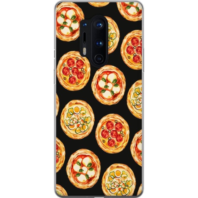 Mobildeksel til OnePlus 8 Pro med Pizza motiv