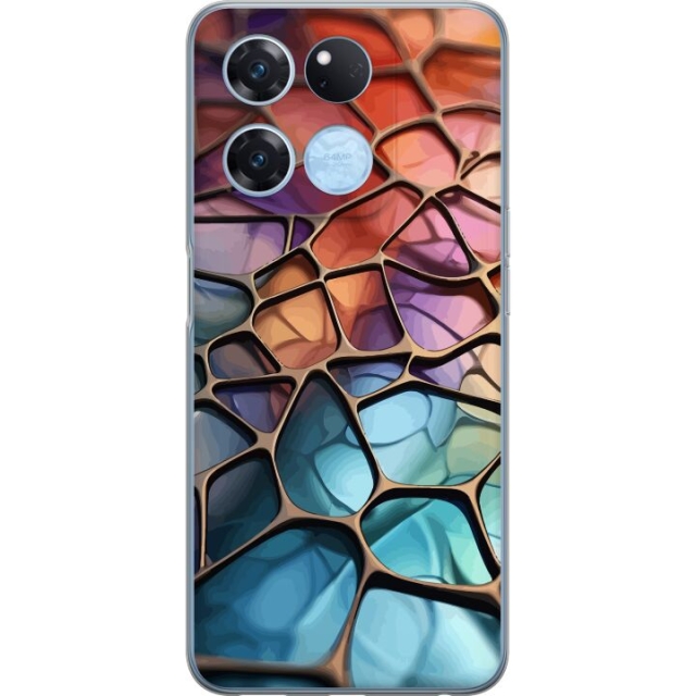 Mobildeksel til OnePlus Ace Racing med Metalliskt mønster motiv