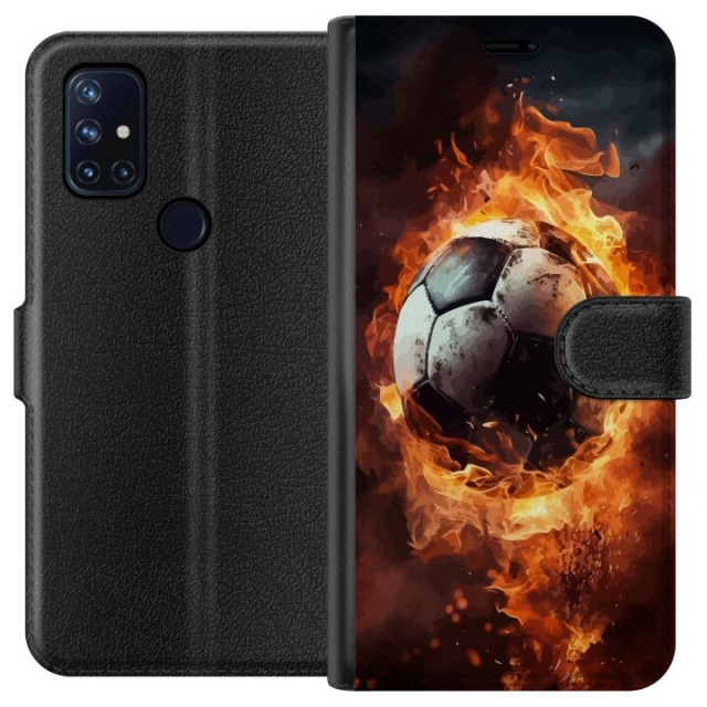 Lommeboketui til OnePlus Nord N10 5G med Fotball motiv