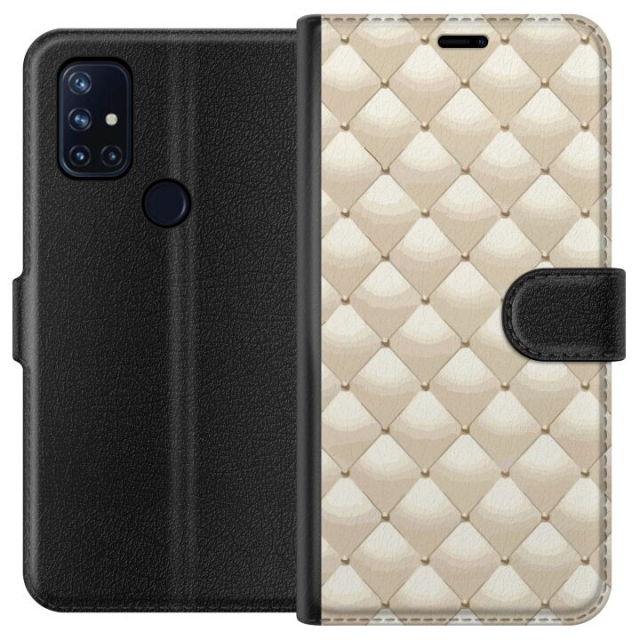 Lommeboketui til OnePlus Nord N10 5G med Gullglans motiv