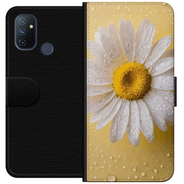 Lommeboketui til OnePlus Nord N100 med Porselensblomst motiv