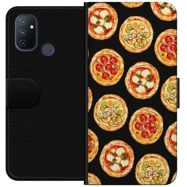 Lommeboketui til OnePlus Nord N100 med Pizza motiv